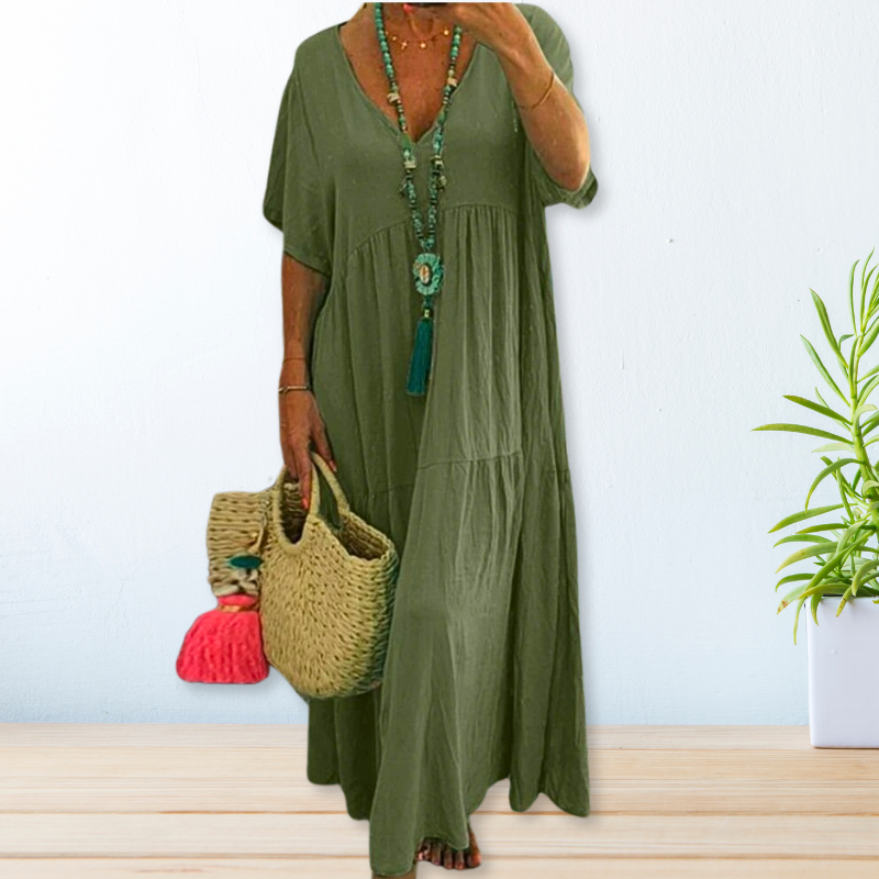 Janelle | Cotton Linen Dress