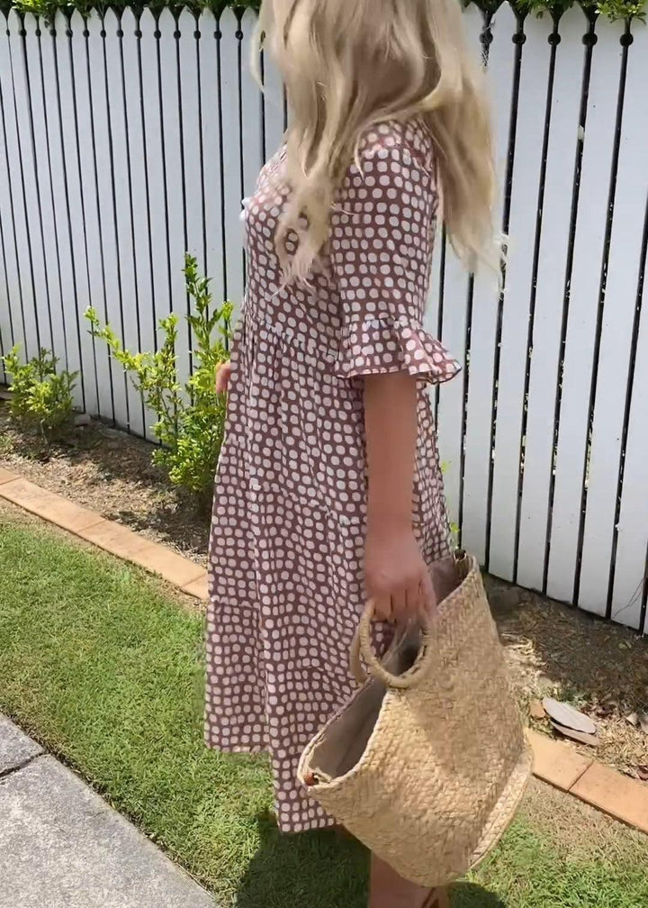 Nicola - Short Sleeve Midi Dress