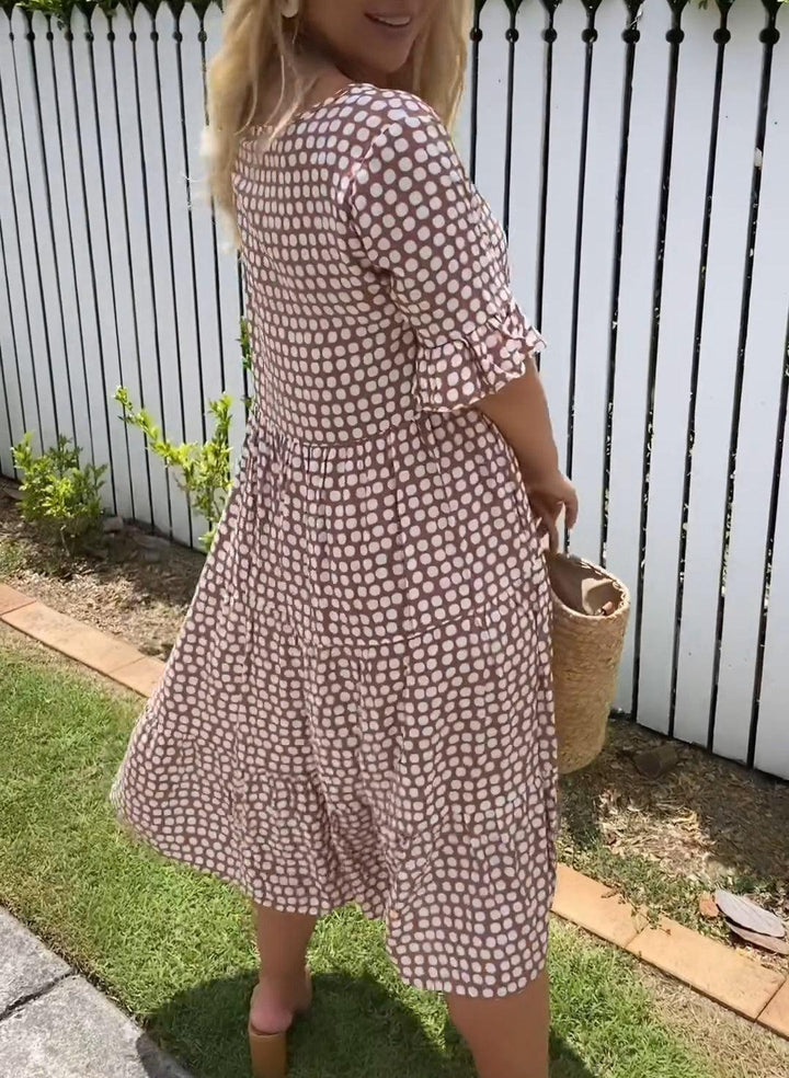 Nicola - Short Sleeve Midi Dress