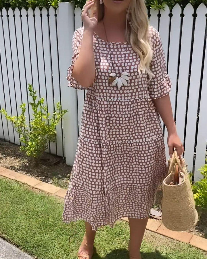 Nicola - Short Sleeve Midi Dress