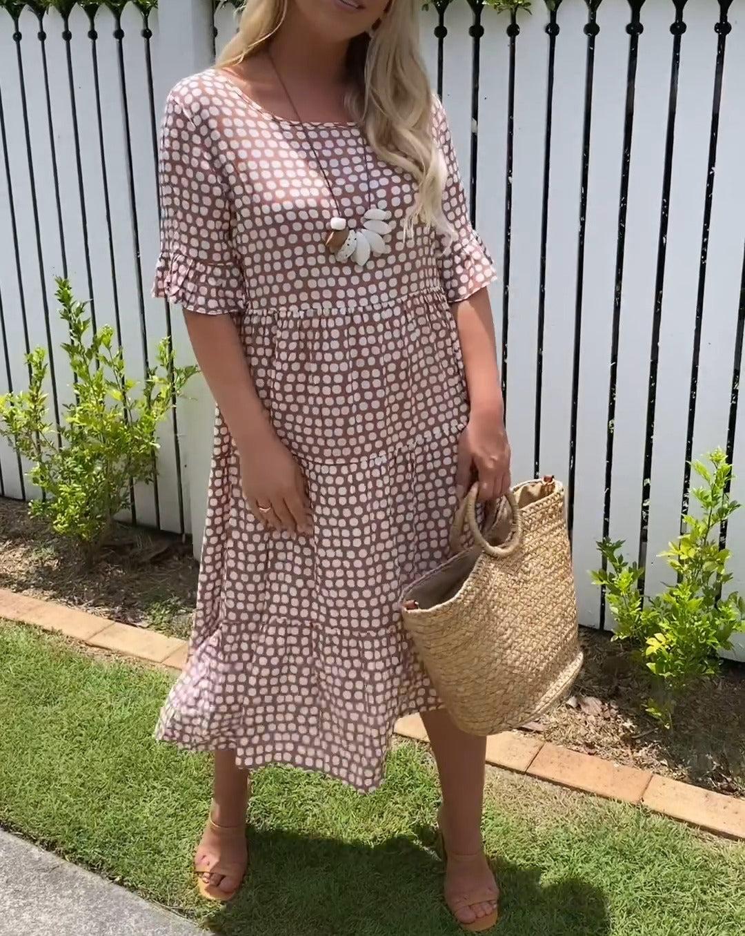 Nicola - Short Sleeve Midi Dress