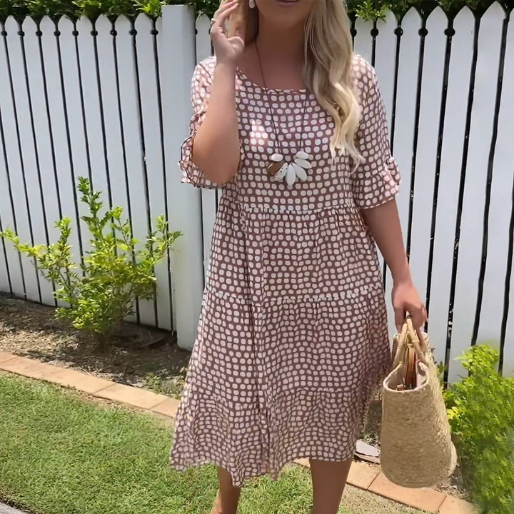 Nicola - Short Sleeve Midi Dress