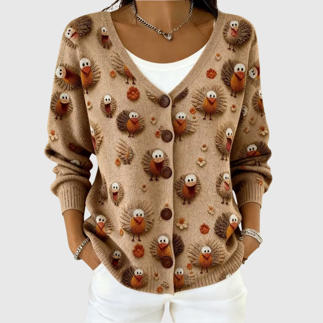 Cosy Knit Button-Up Cardigan