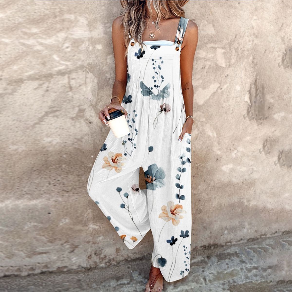 Melinda | Printed Overalls