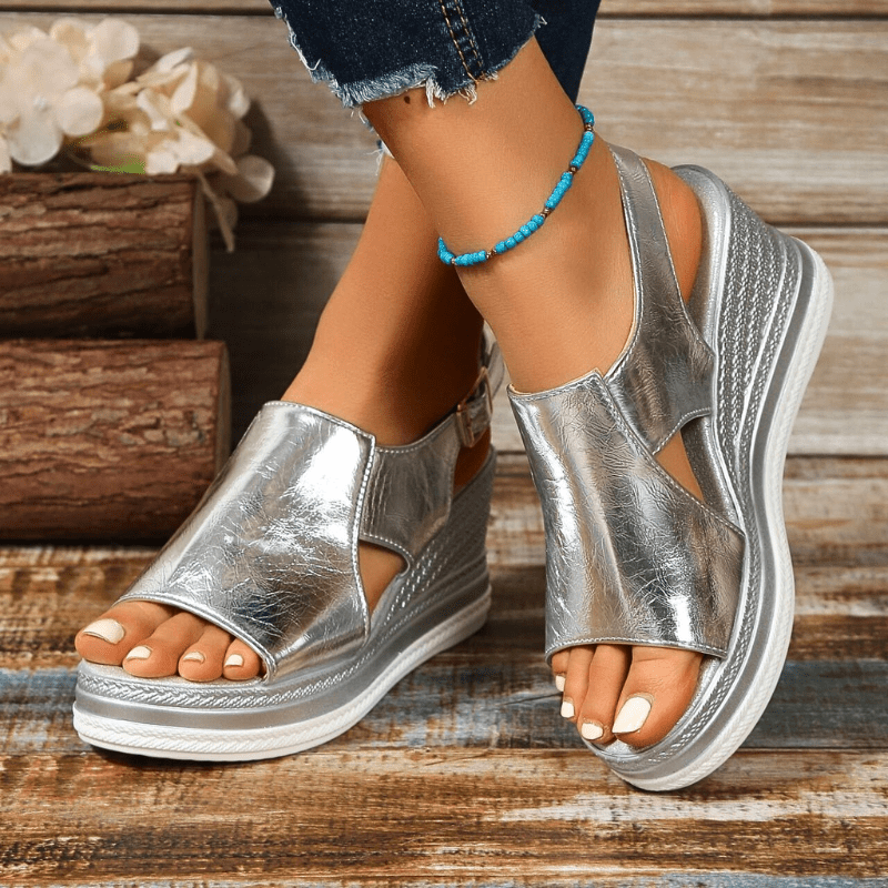 Rosalie | Stylish Metallic Sandals