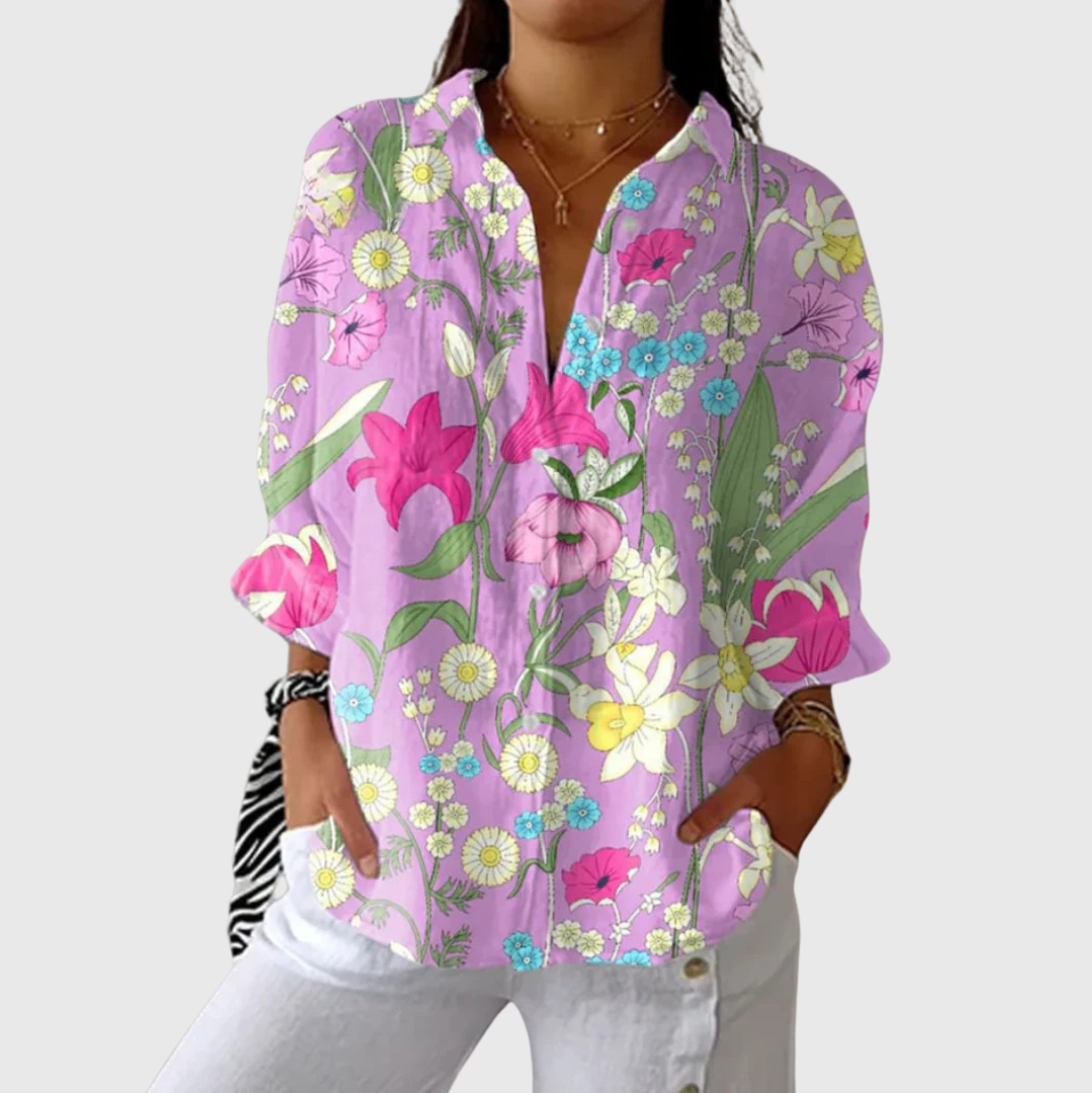 Colourful Lightweight Printed Blouse