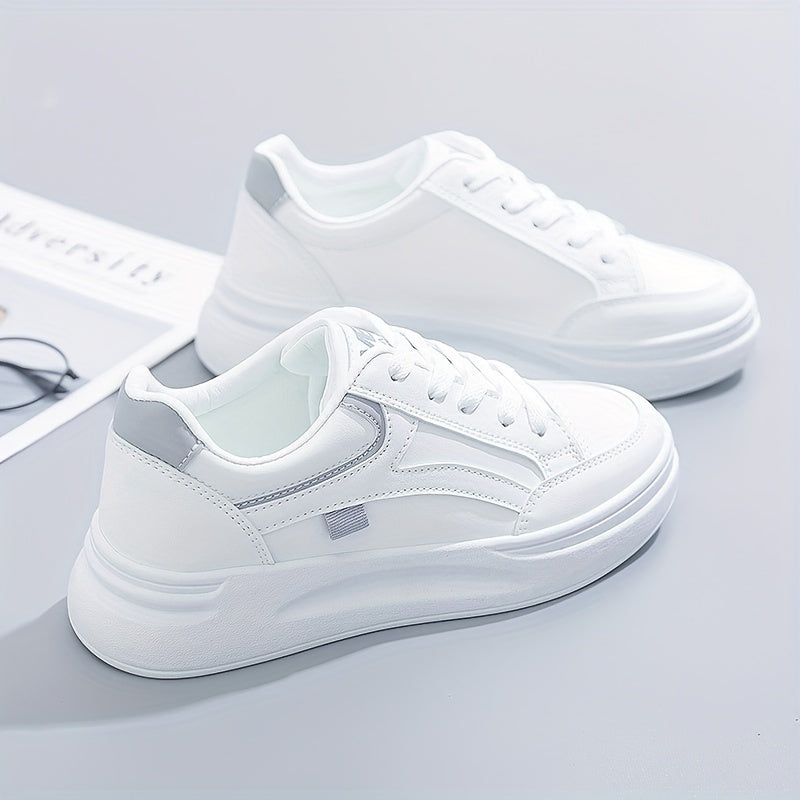 Chic White Sneakers with Lightweight Comfort