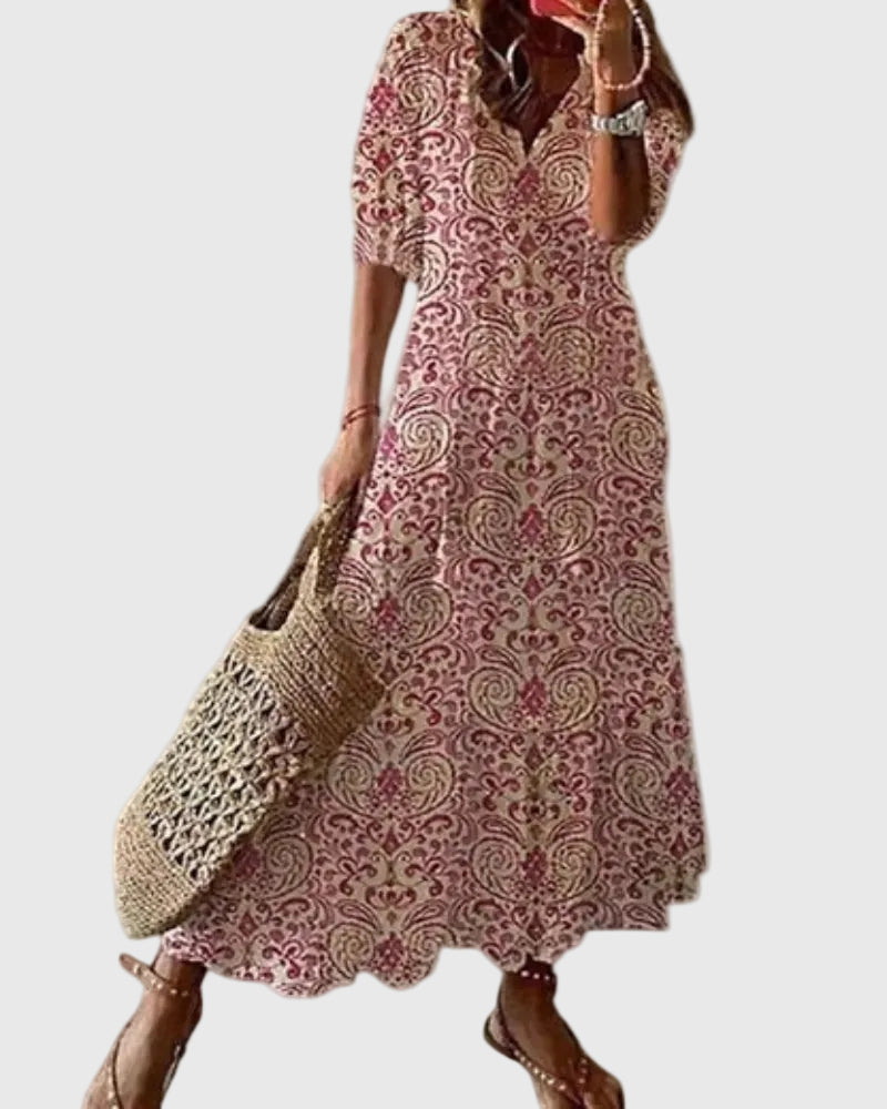 Megan | Vintage Boho Summer Maxi Dress