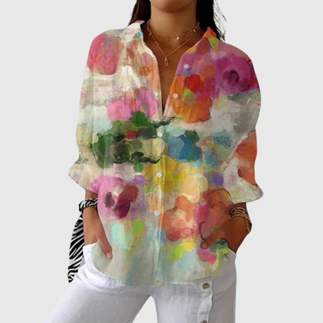 Colourful Lightweight Printed Blouse