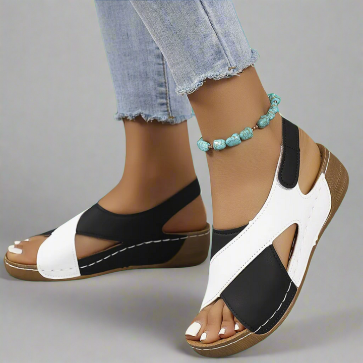 Kendra - Colourblock Orthopaedic Sandals