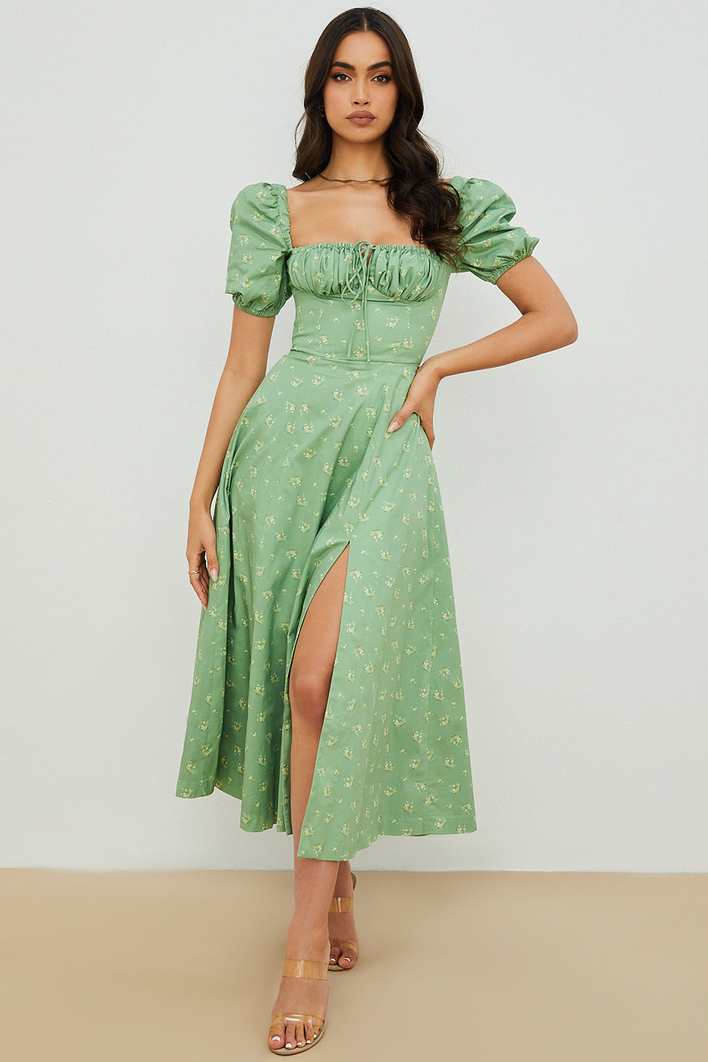 Leanne | Bloom Puff Sleeve Dress