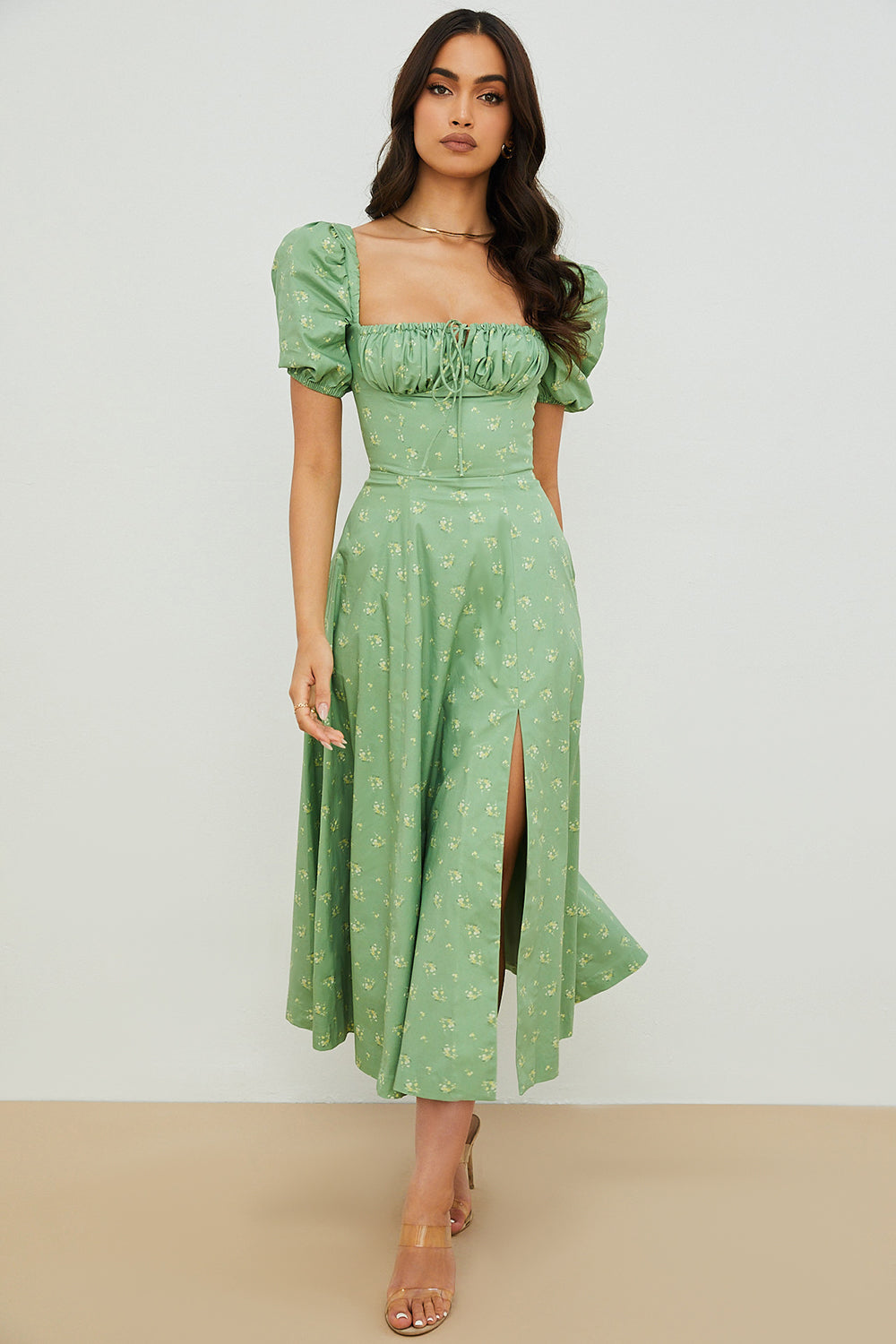 Leanne | Bloom Puff Sleeve Dress