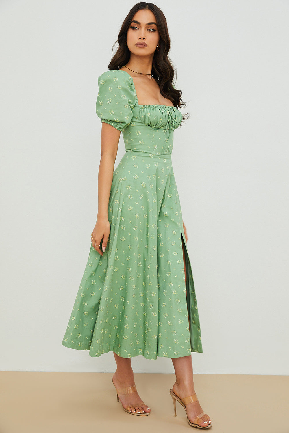 Leanne | Bloom Puff Sleeve Dress