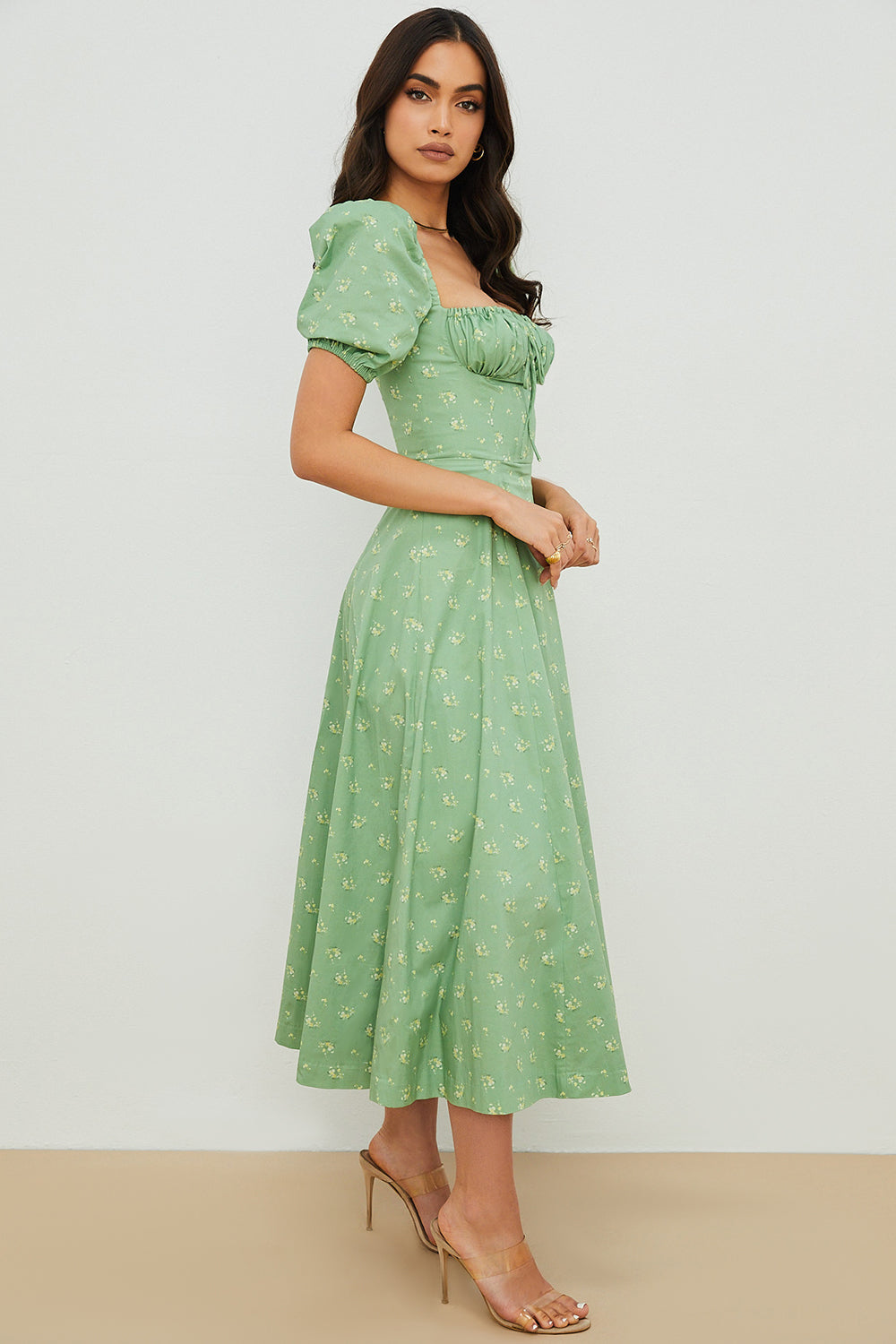 Leanne | Bloom Puff Sleeve Dress