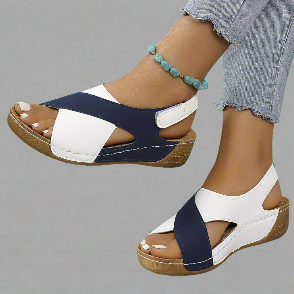Kendra - Colourblock Orthopaedic Sandals
