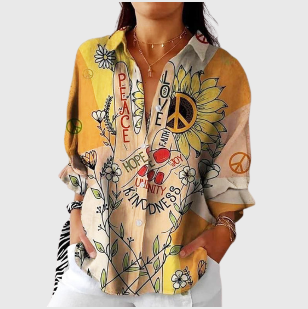Colourful Lightweight Printed Blouse