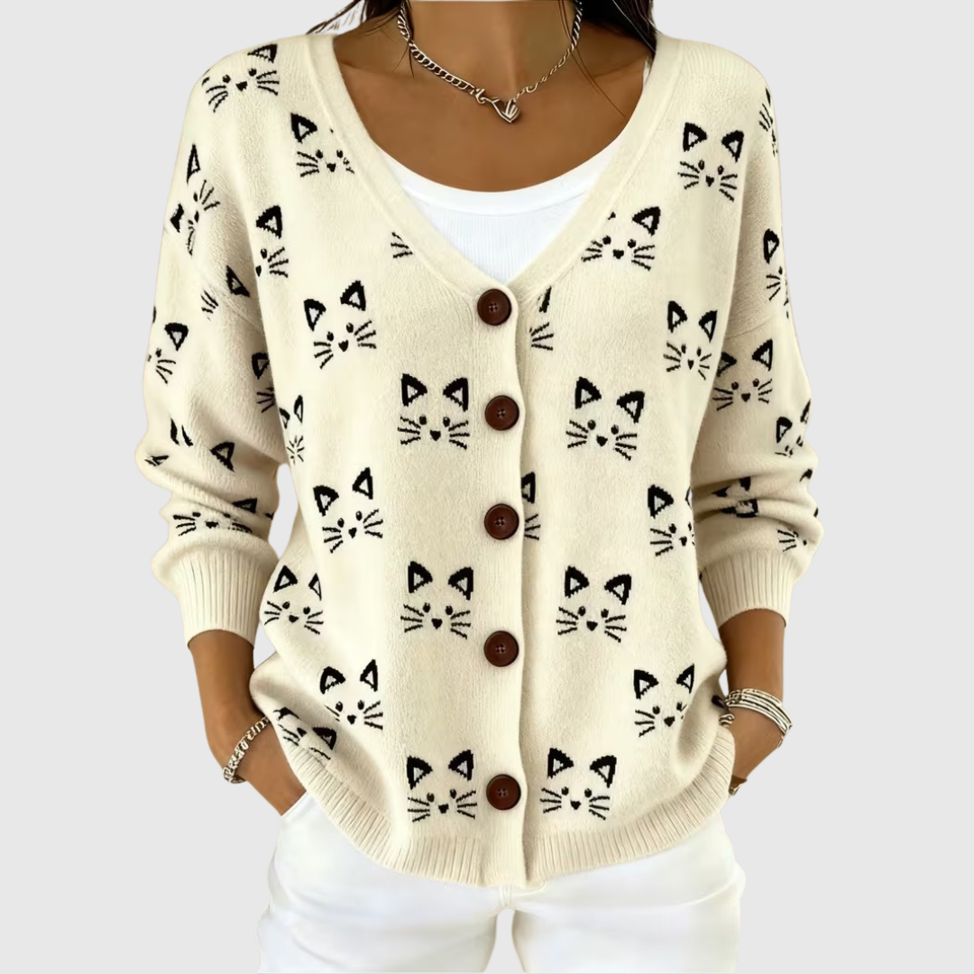 Buttoned Comfort Knit Cardigan