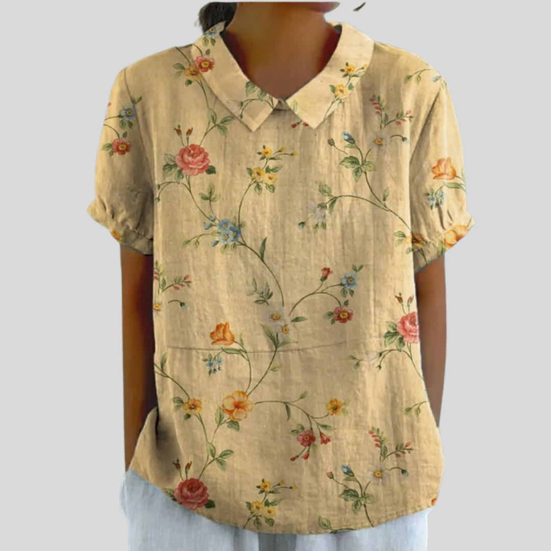 Elegant Floral Comfort Top