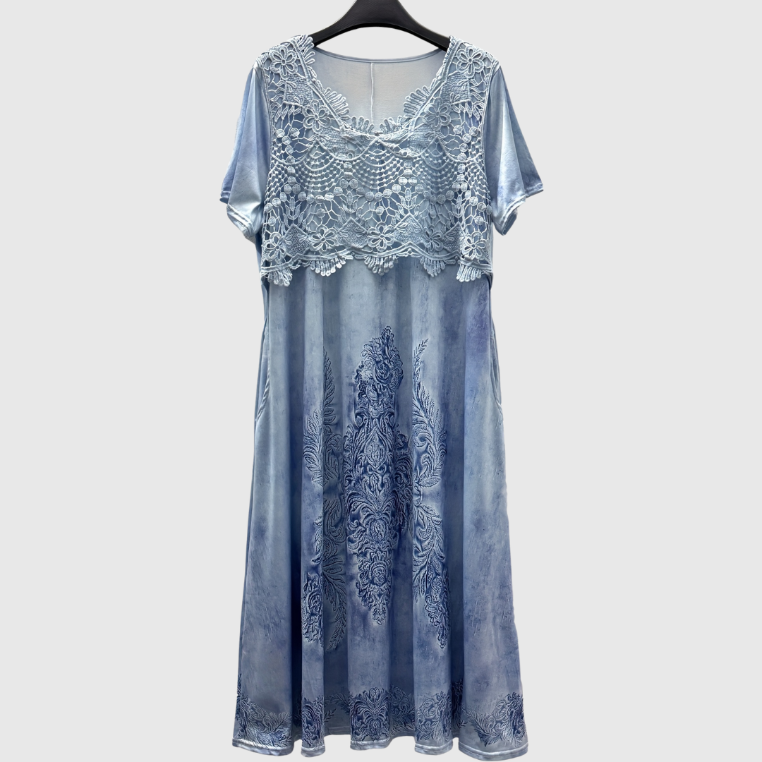Kirsten | Elegant Floral Midi Dress