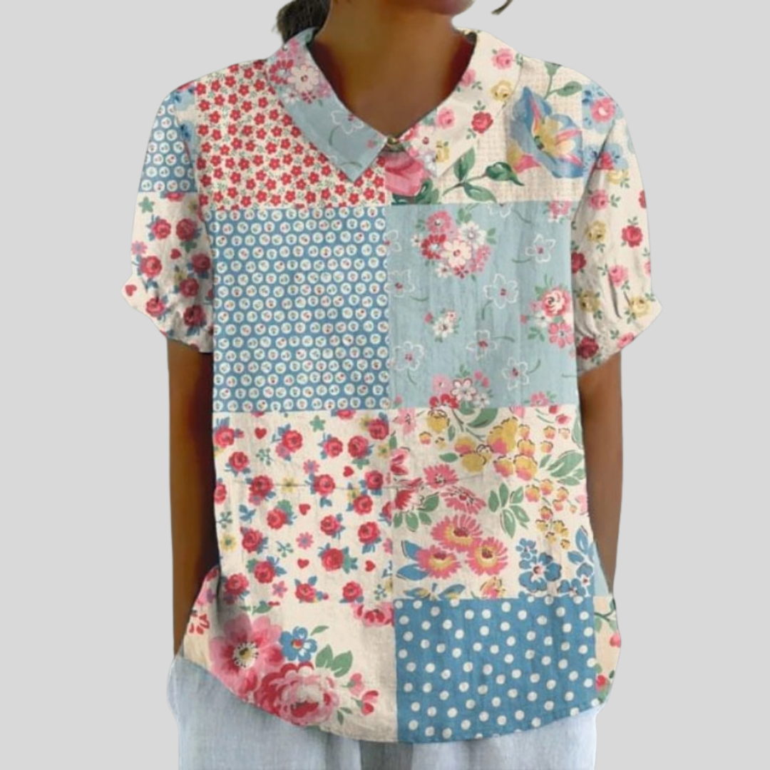 Elegant Floral Comfort Top