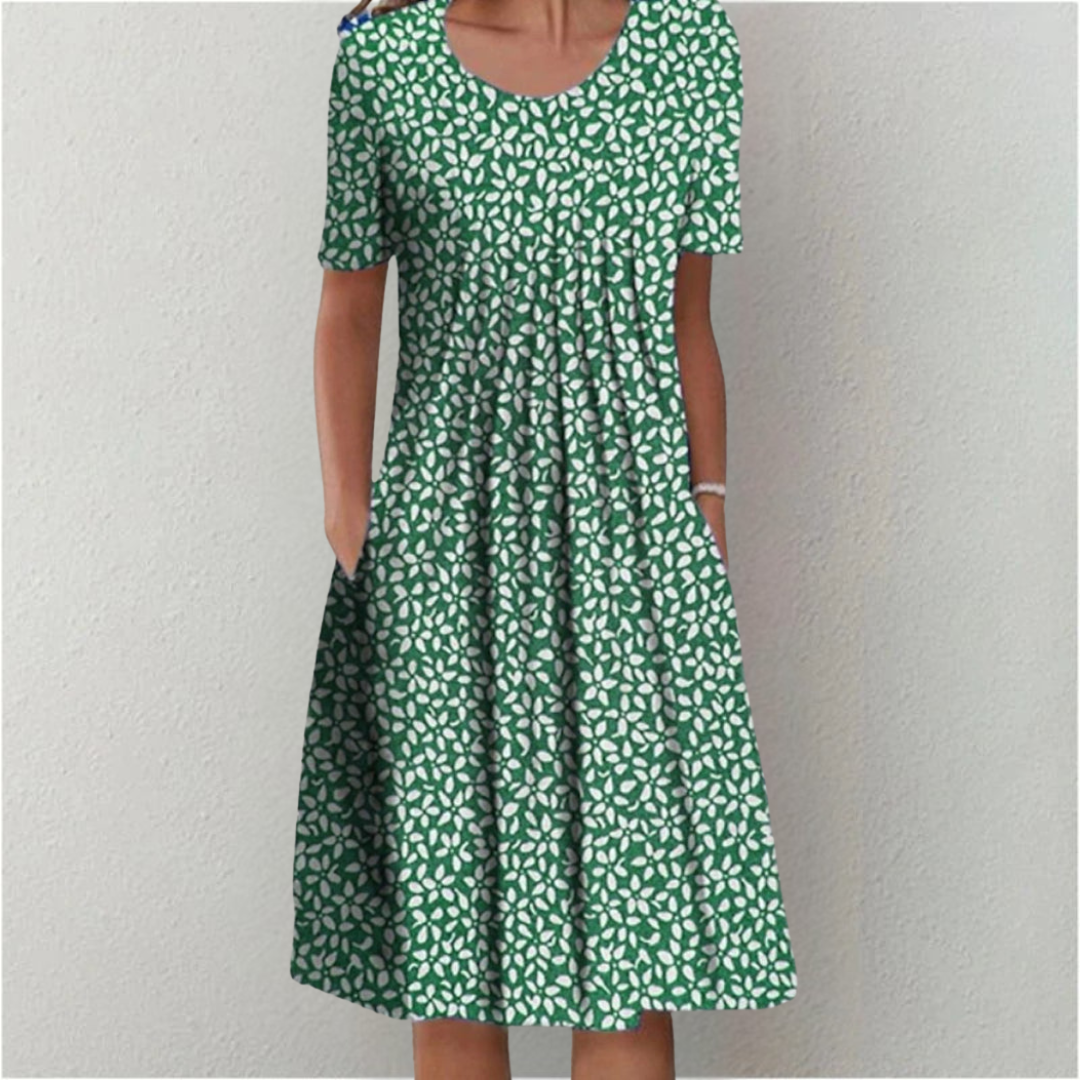 Hailey | Elegant Casual Floral Dress with Pockets