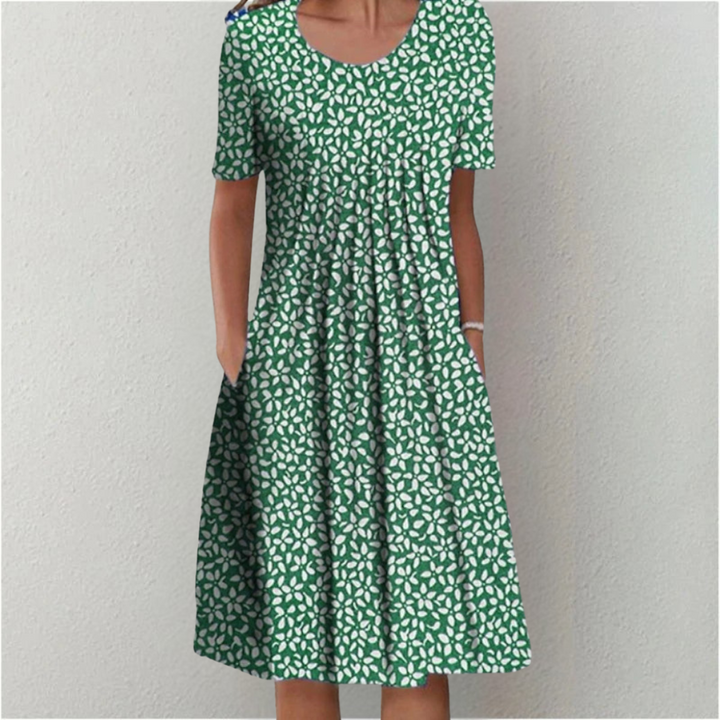Hailey | Elegant Casual Floral Dress with Pockets