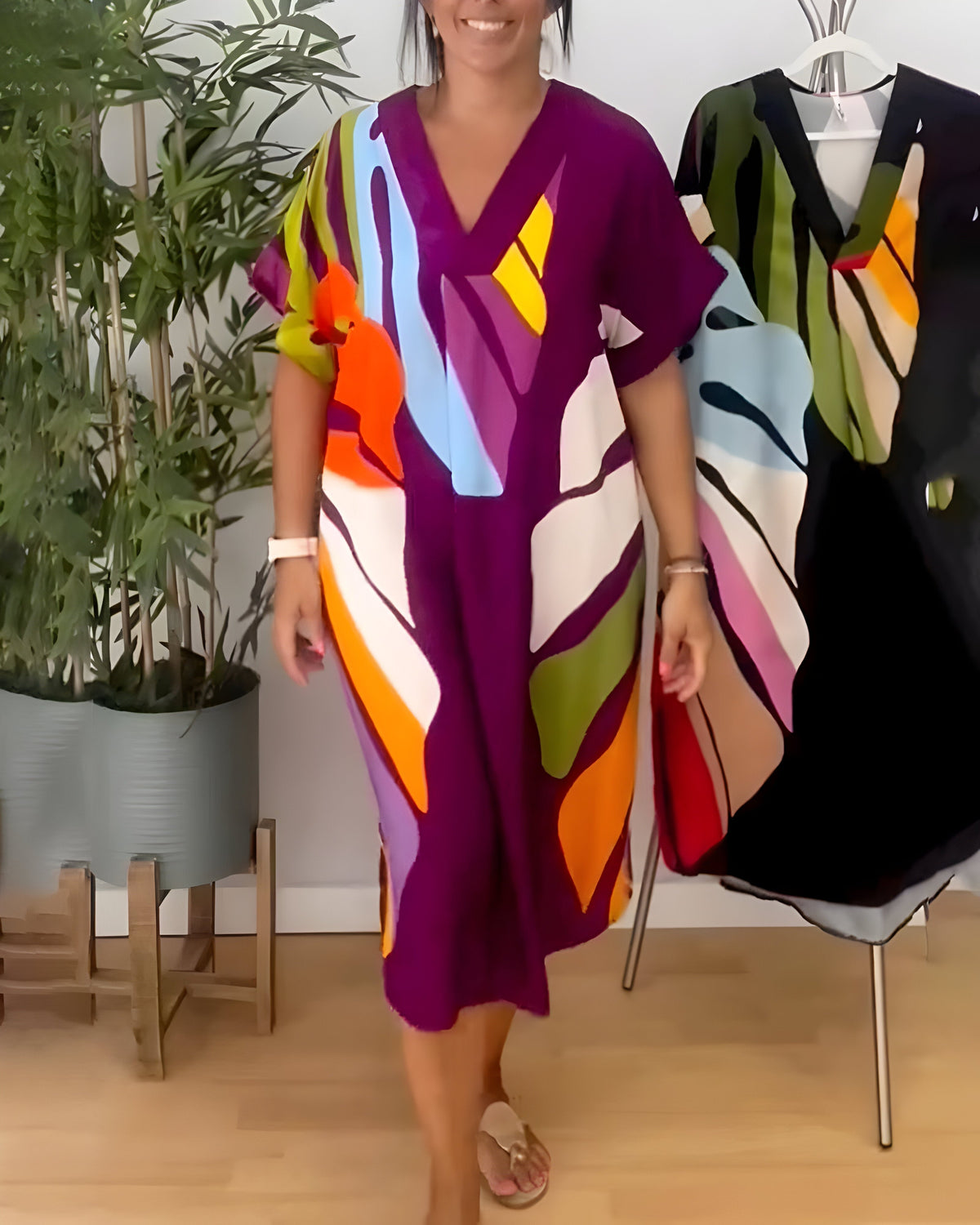 Jillian | Abstract Print Dress