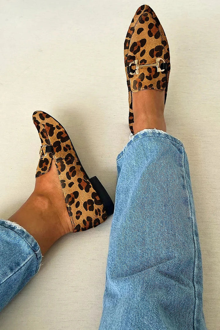 Gia | Elegant Leopard Loafers