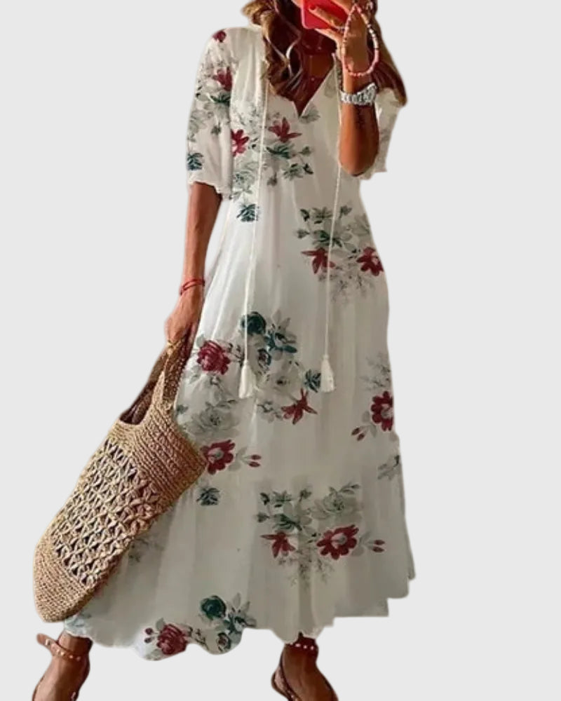 Megan | Vintage Boho Summer Maxi Dress