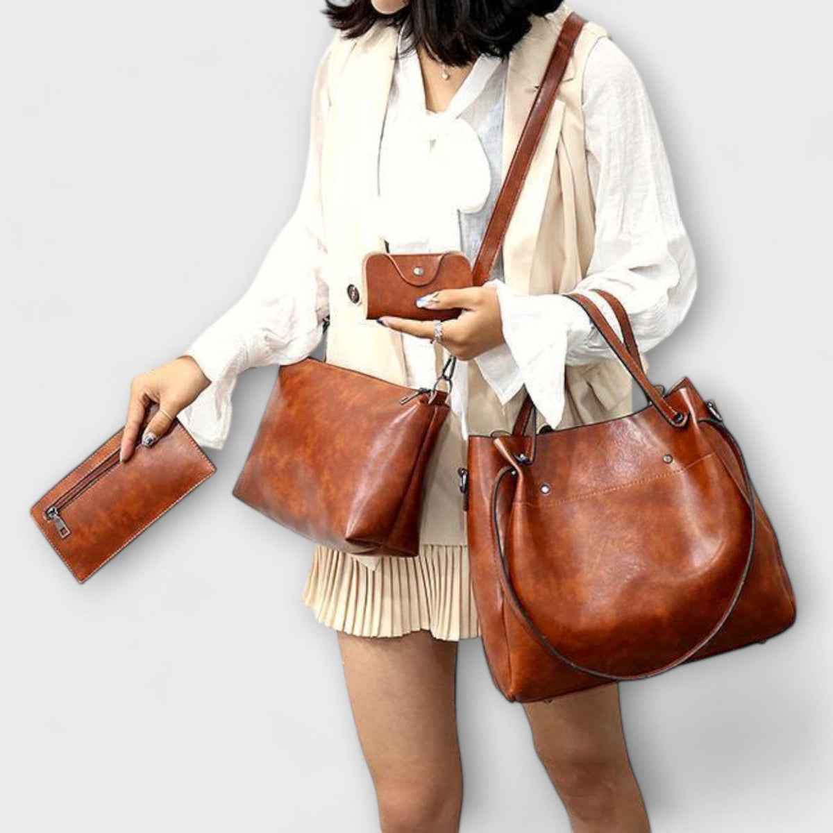 Sienna | 4-Piece Vintage Bag Set