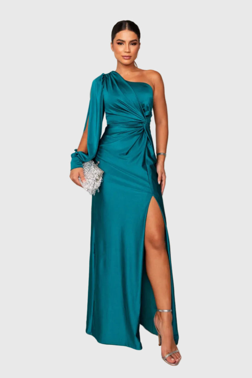 Lynette | Elegant Flowing Maxi Evening Dress