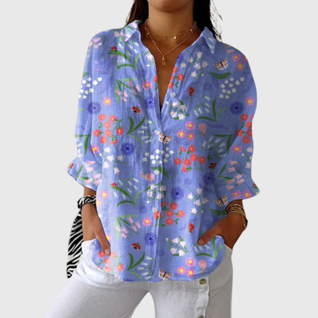 Colourful Lightweight Printed Blouse