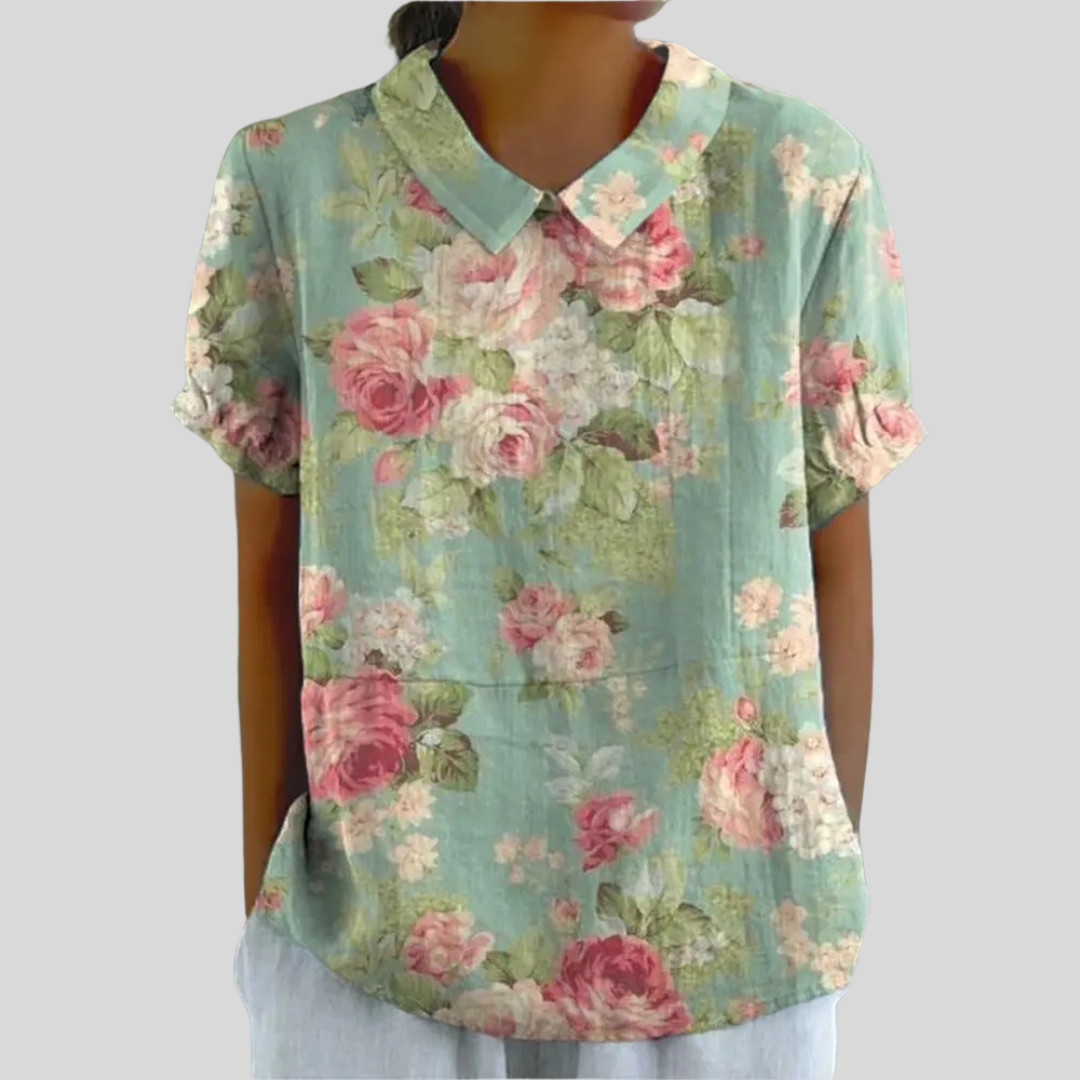 Elegant Floral Comfort Top