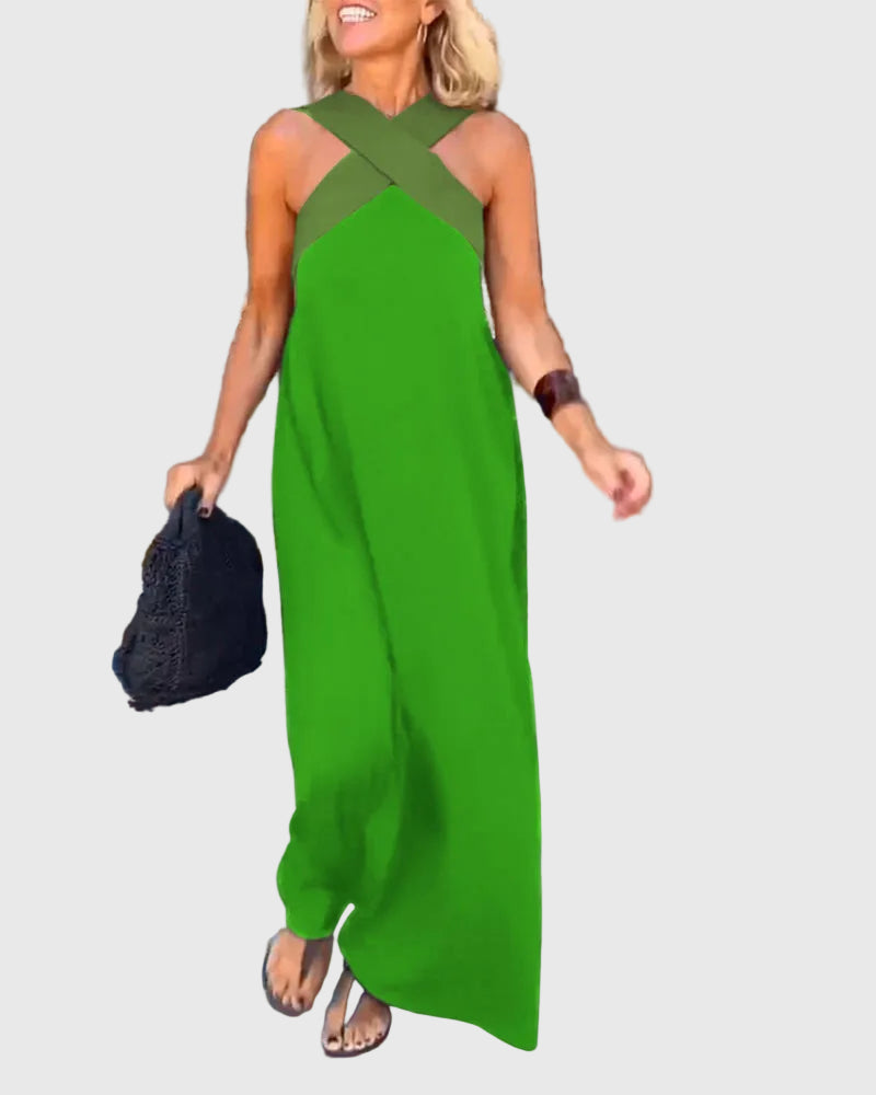 Elena | Elegant Flowing Maxi Dress