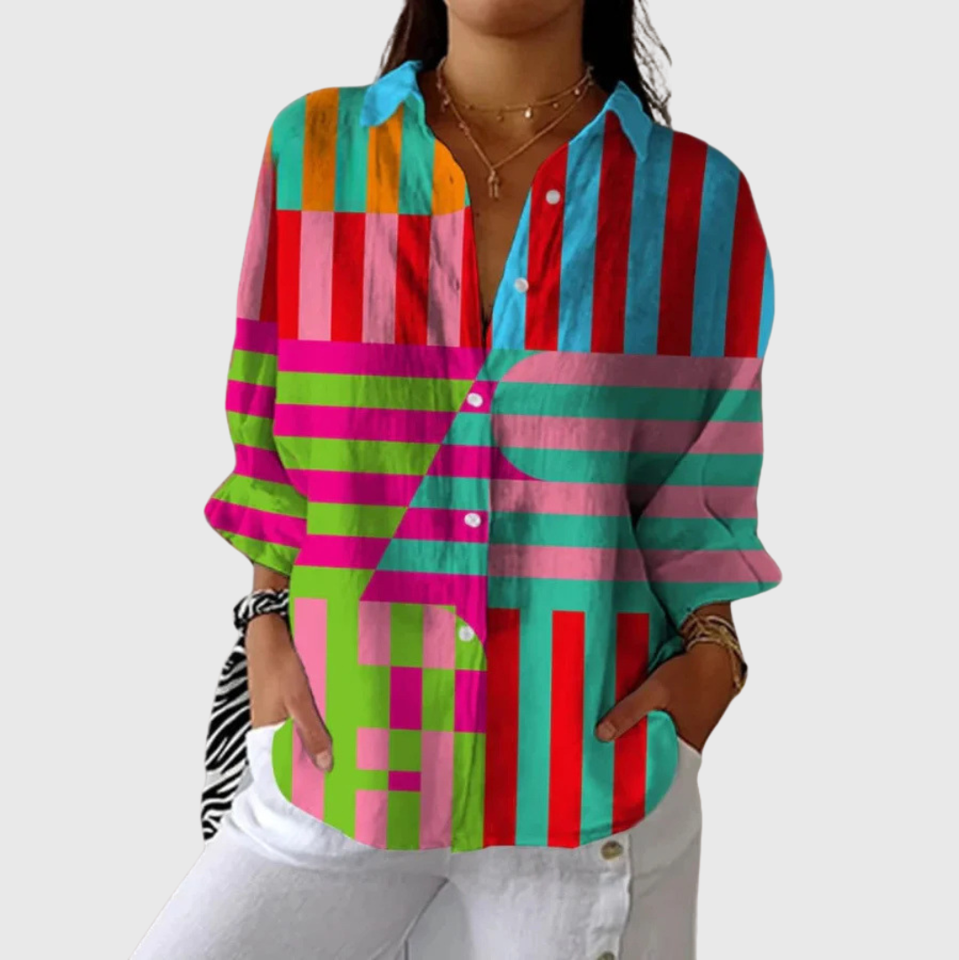Colourful Lightweight Printed Blouse