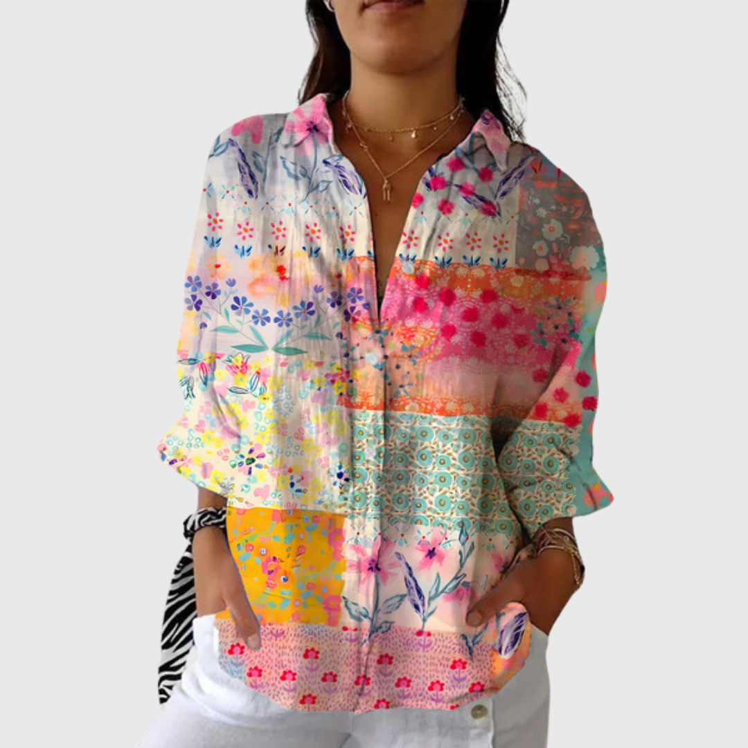 Colourful Lightweight Printed Blouse