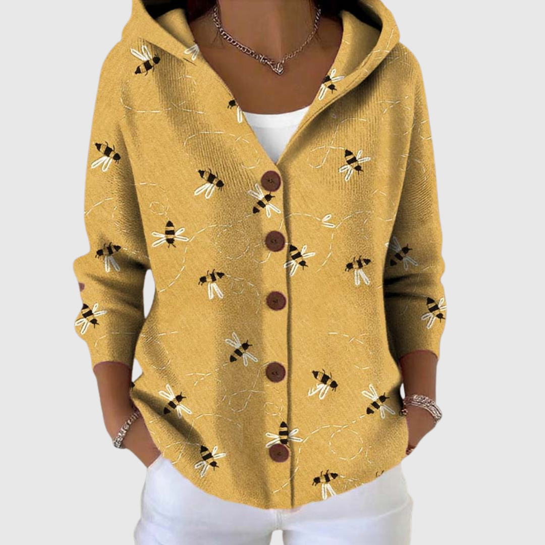 Cosy Hooded Knit Cardigan