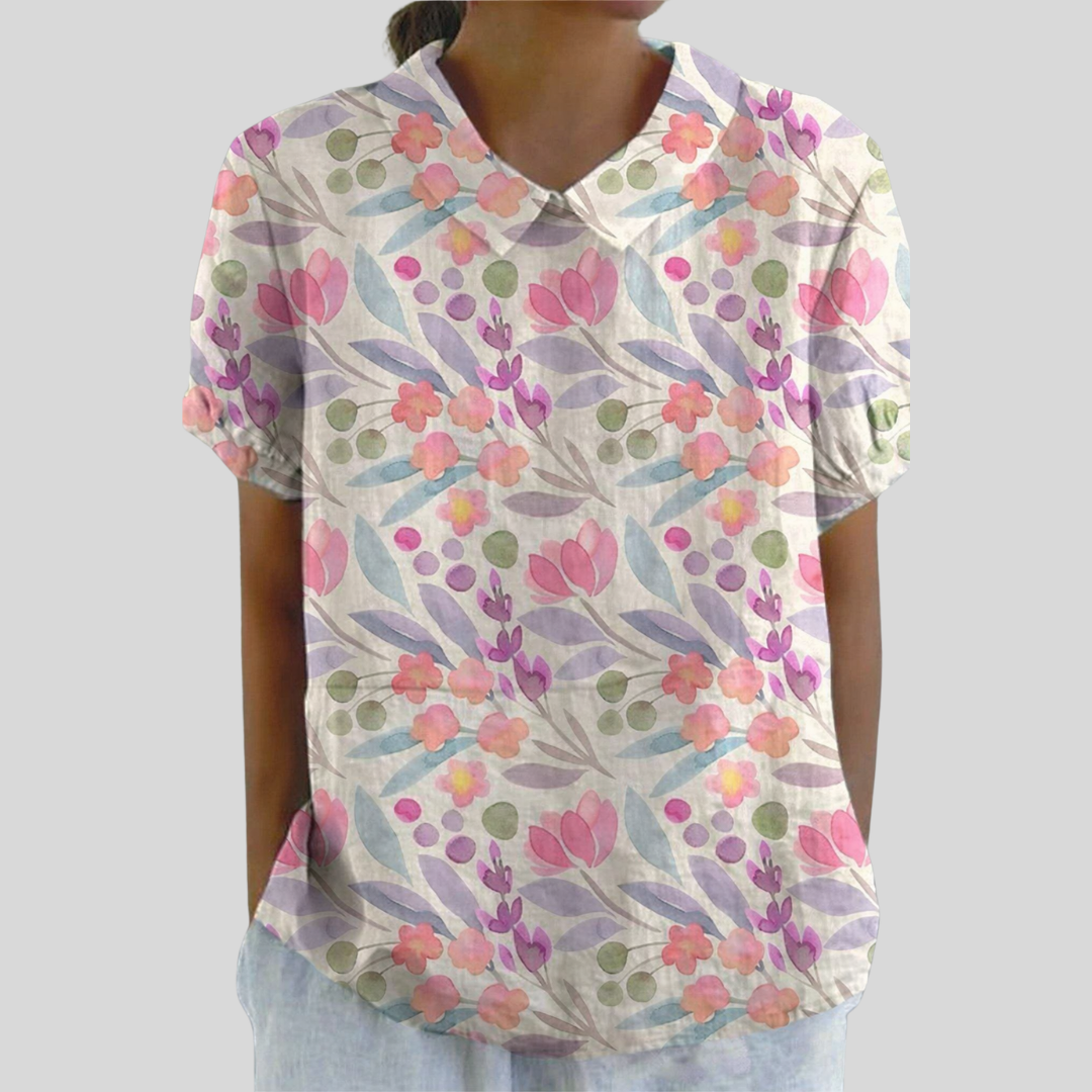 Elegant Floral Comfort Top