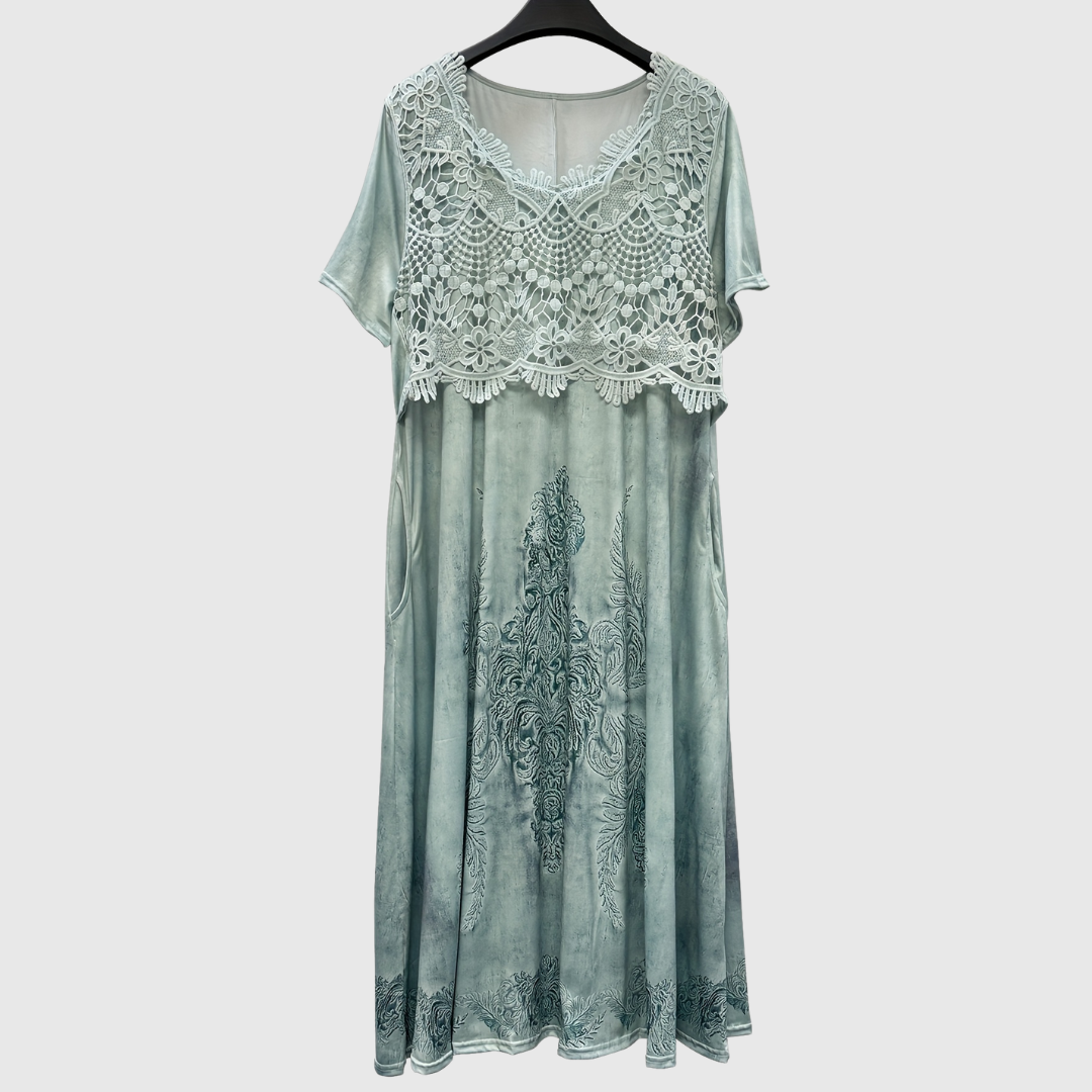 Kirsten | Elegant Floral Midi Dress