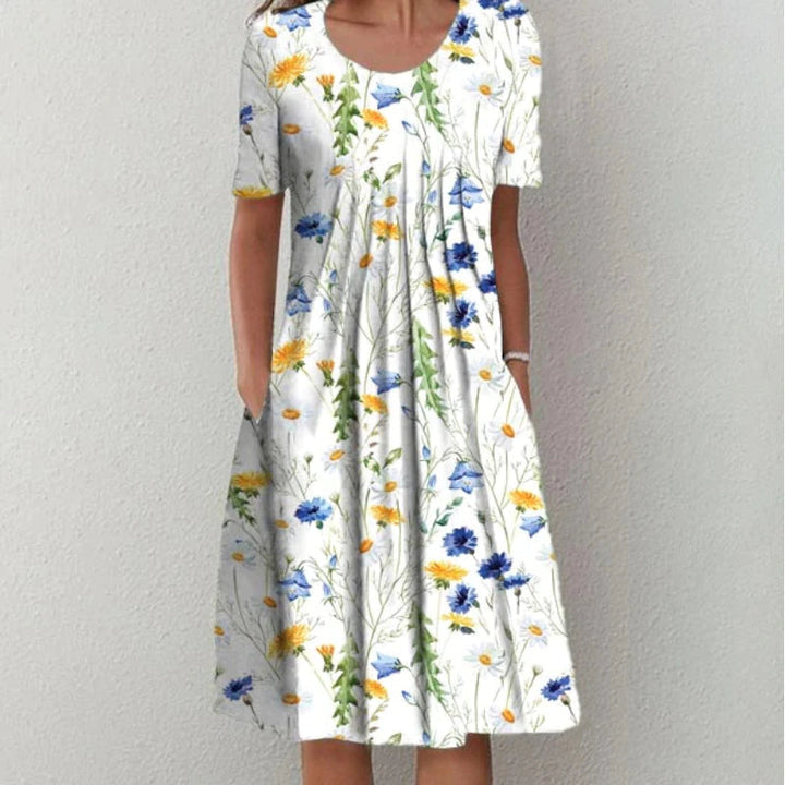 Hailey | Elegant Casual Floral Dress with Pockets
