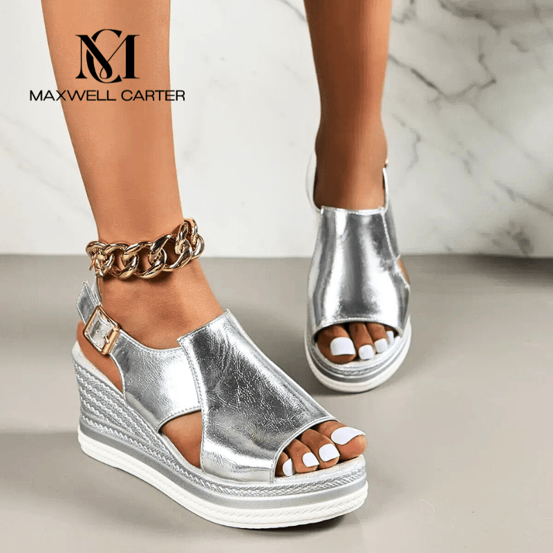 Baylie - Stylish Metallic Sandals