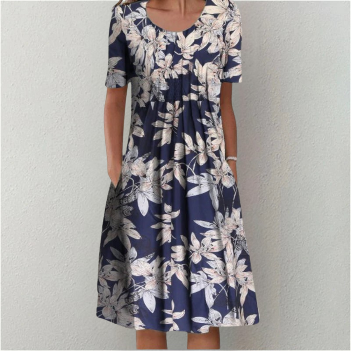 Hailey | Elegant Casual Floral Dress with Pockets