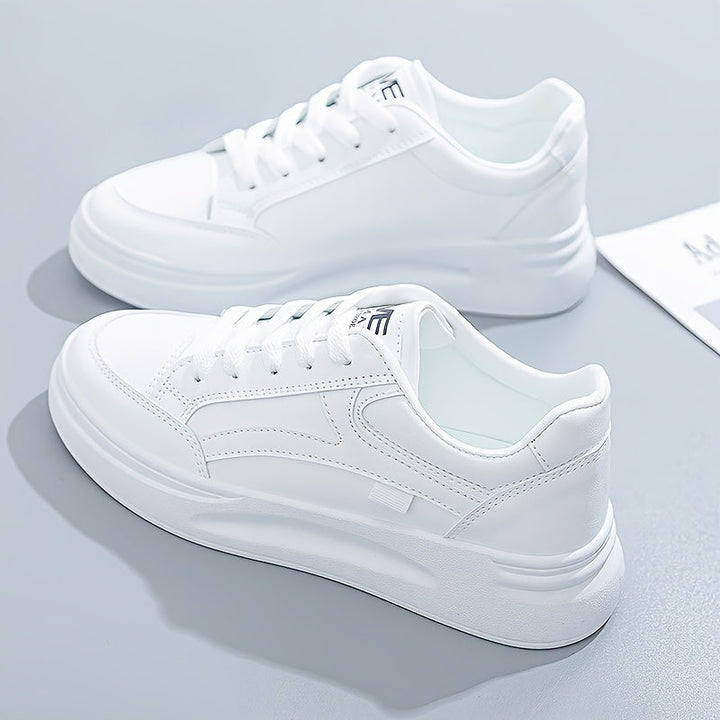 Chic White Sneakers with Lightweight Comfort