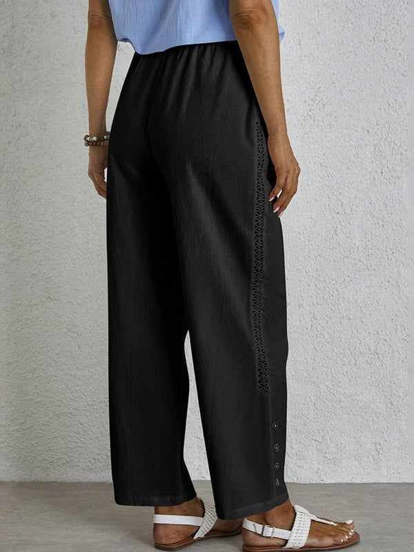 Shania - Relaxed Button Trousers