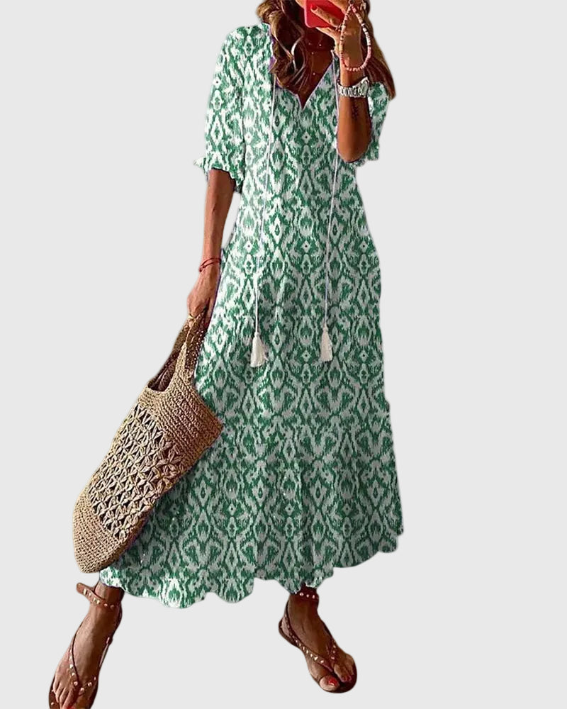 Megan | Vintage Boho Summer Maxi Dress