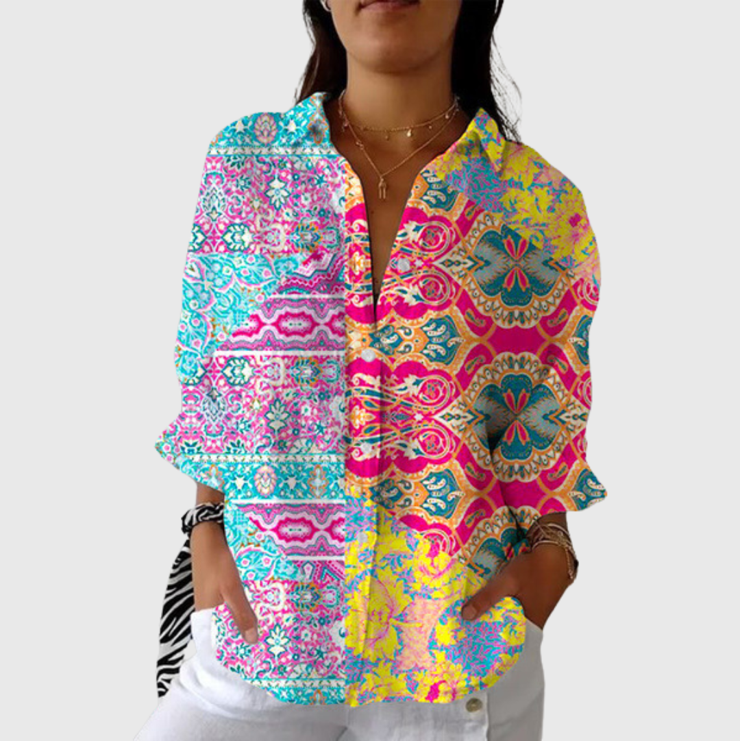 Colourful Lightweight Printed Blouse