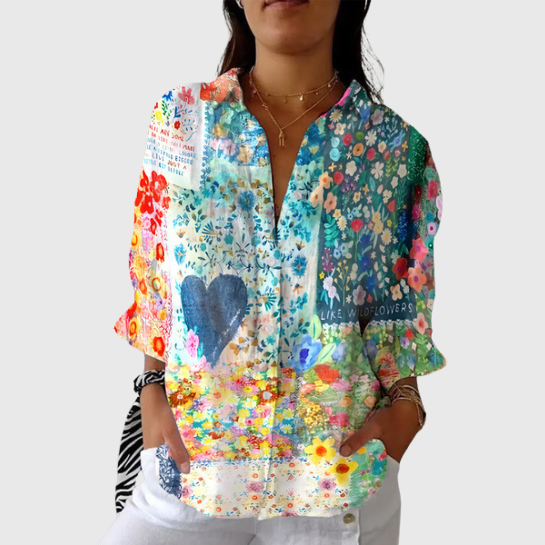 Colourful Lightweight Printed Blouse