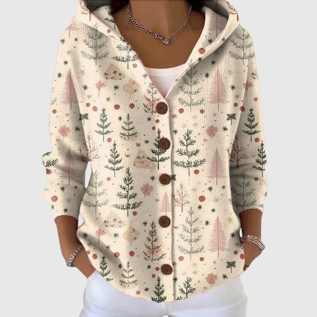 Cosy Hooded Knit Cardigan