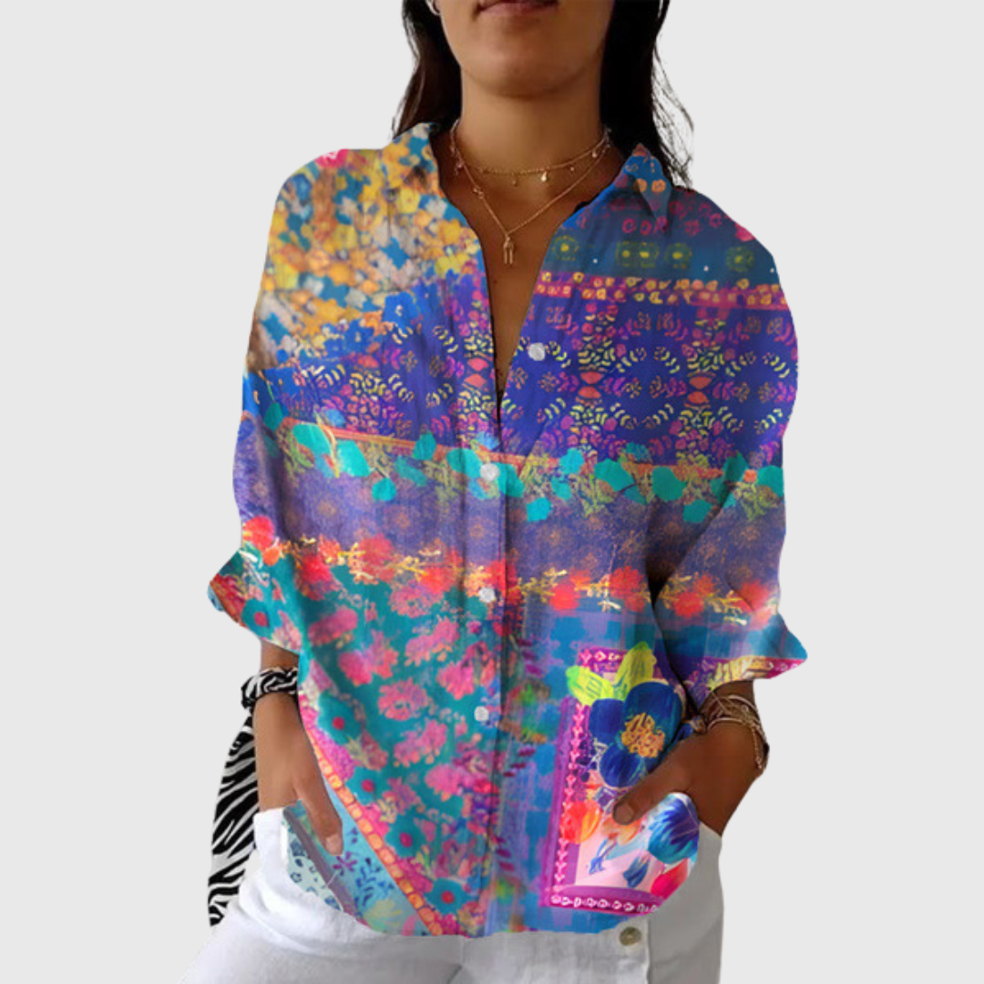 Colourful Lightweight Printed Blouse