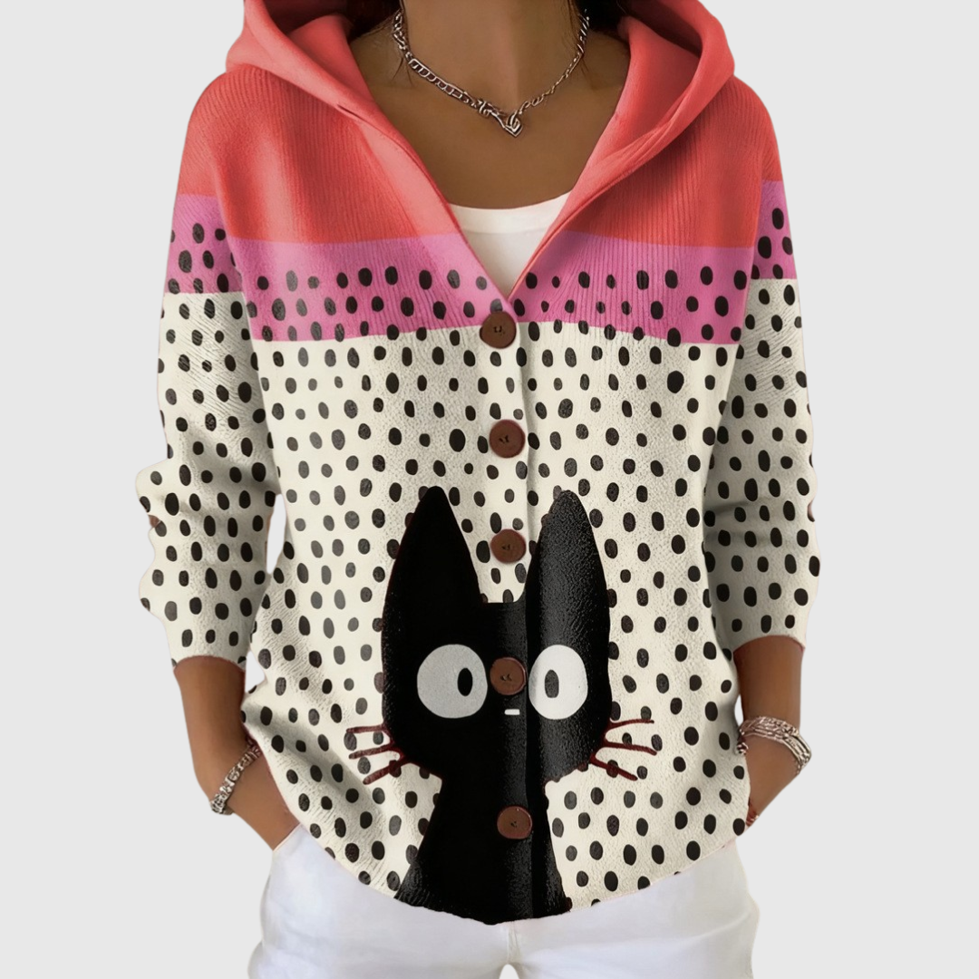 Cosy Hooded Knit Cardigan